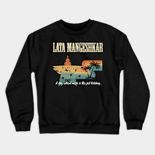 LATA MANGESHKAR BAND Crewneck Sweatshirt